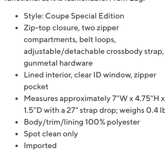 Lug Coupe SE Crossbody Bag in Violet - Picture 8 of 9